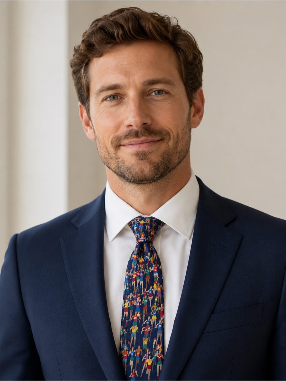 Allyn Neckwear “Marathon” tie, 100% Silk